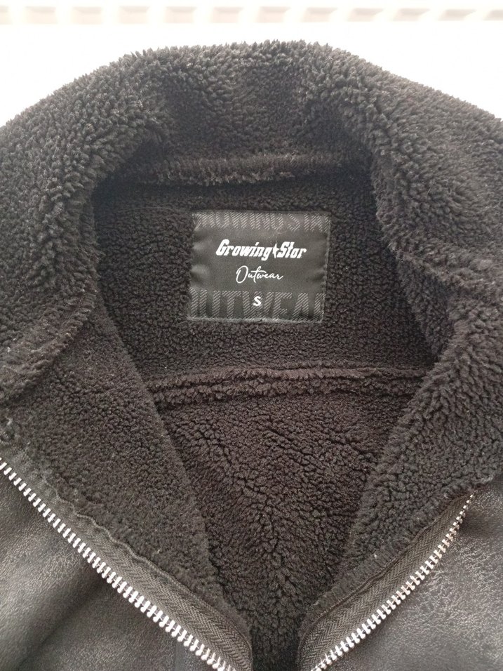 Kürklü Siyah Deri Erkek Ceket - Görsel 3