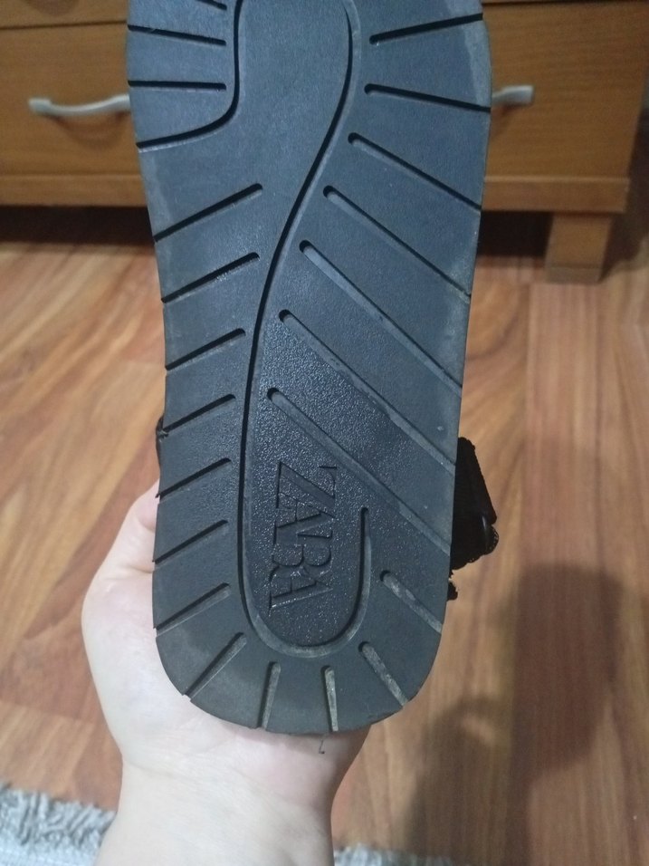 Zara marka Siyah Sandalet - Görsel 4