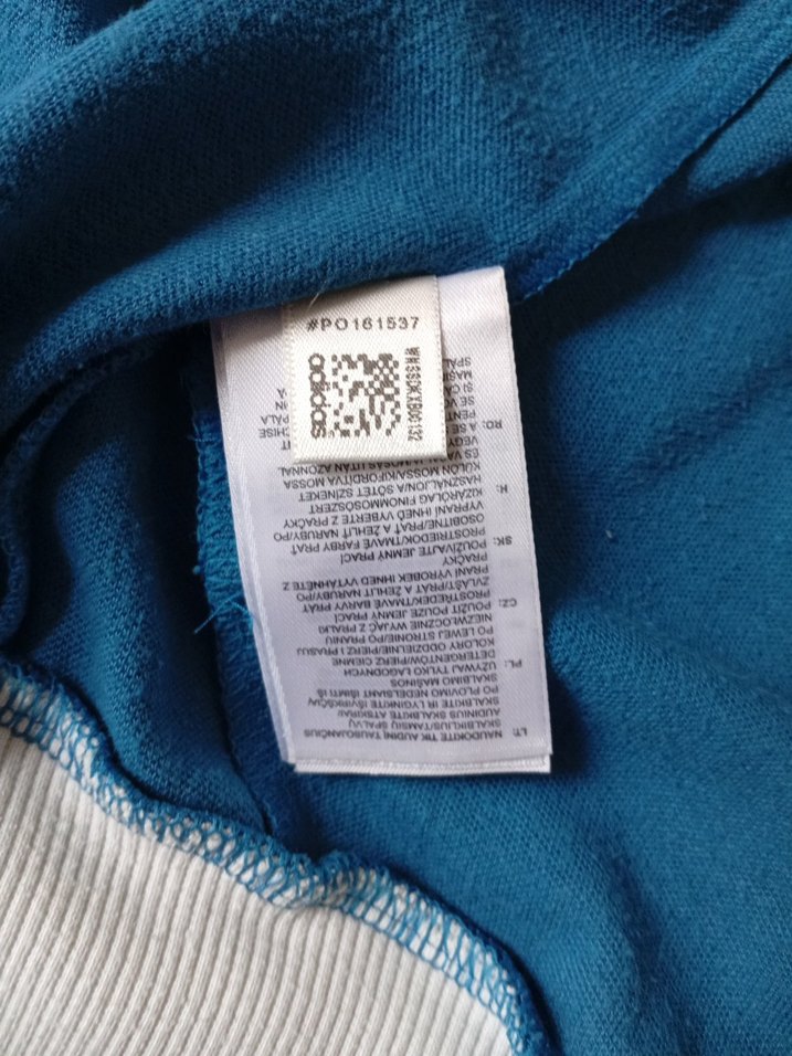 Mavi Adidas Fermuarlı Unisex Spor Ceketi - Görsel 5