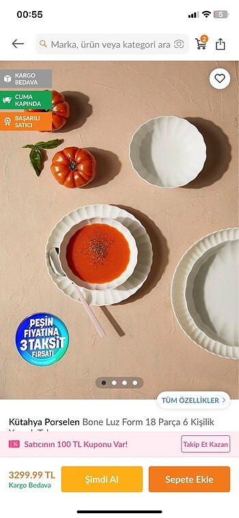  Beden beyaz Renk Yemek takımı