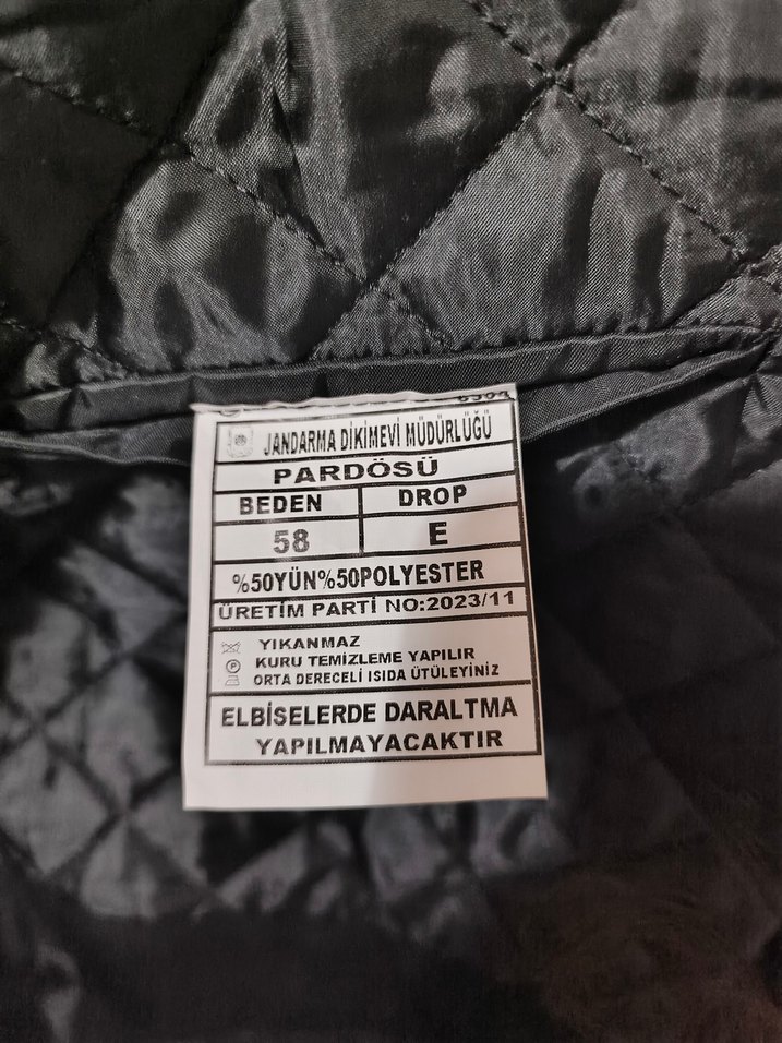 Düğmeli Siyah Erkek Uzun Kaban - Görsel 4