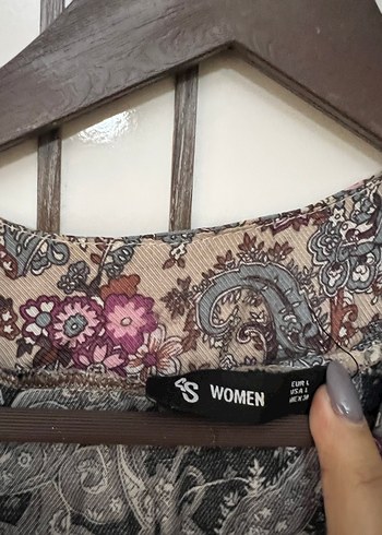 Her bedene uyumlu salaş Çiçek Desenli Uzun Bohem Elbise - Görsel 3