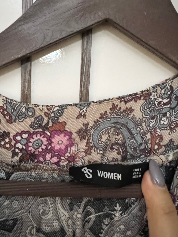 Her bedene uyumlu salaş Çiçek Desenli Uzun Bohem Elbise - Görsel 3