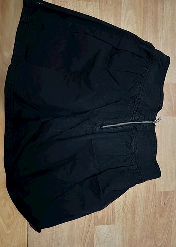 Siyah balon mini Denim etek - Görsel 2