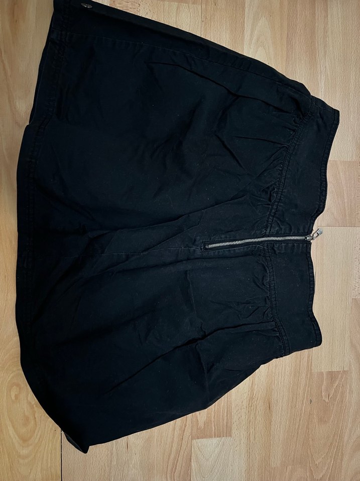 Siyah balon mini Denim etek - Görsel 2