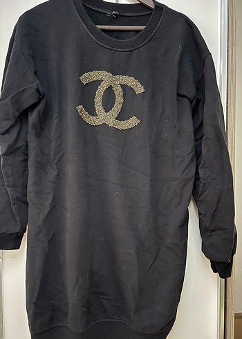 Kadın Siyah Payetli Uzun Kollu Sweatshirt - Görsel 2