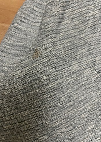 Gri Örgü Kadın Hırka, Uzun Kollu, Midi Boy - Görsel 3