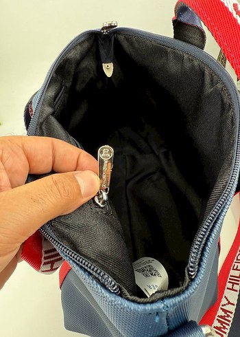 Tommy Hilfiger Mavi Fermuarlı Kadın Çanta - Görsel 7