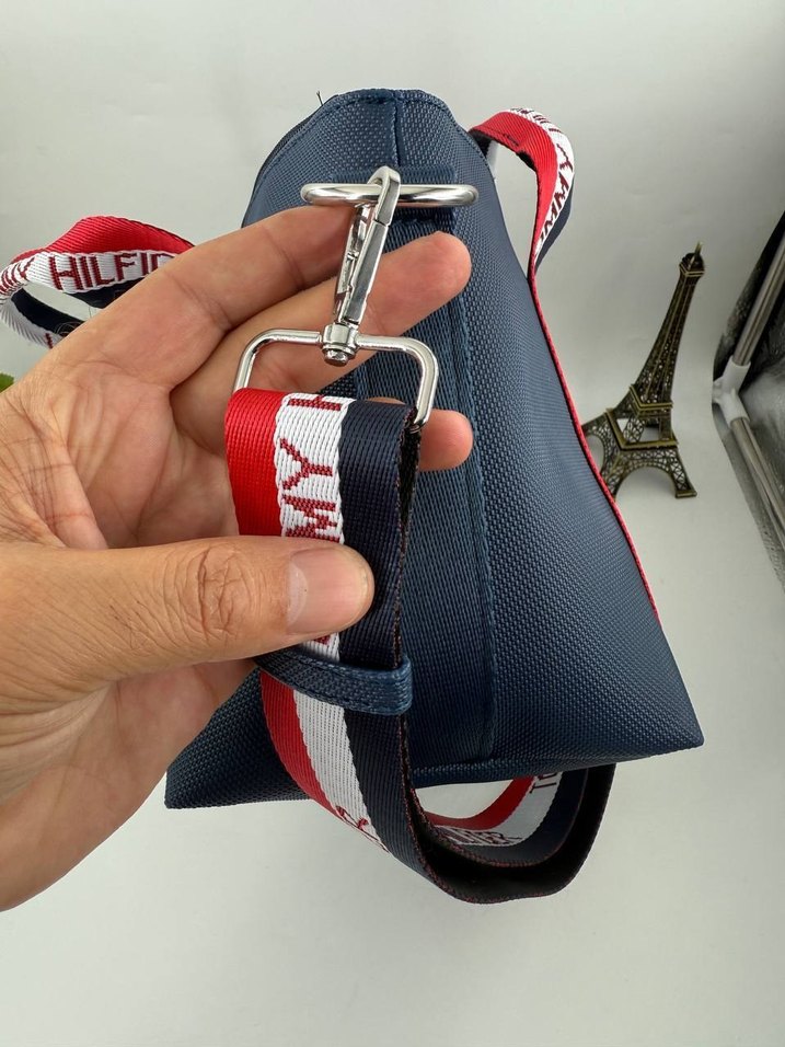 Tommy Hilfiger Mavi Fermuarlı Kadın Çanta - Görsel 5