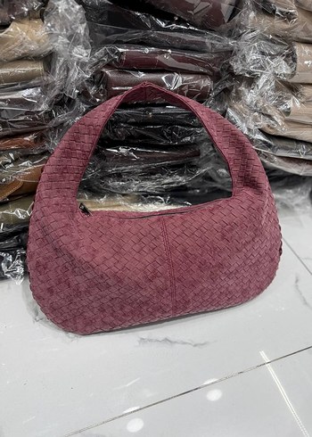 Bohem Örgü Kadın Süet Çanta - Görsel 4