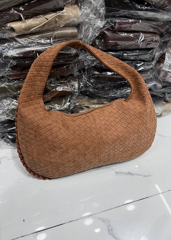 Bohem Örgü Kadın Süet Çanta - Görsel 5