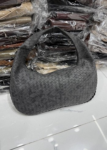 Bohem Örgü Kadın Süet Çanta - Görsel 2