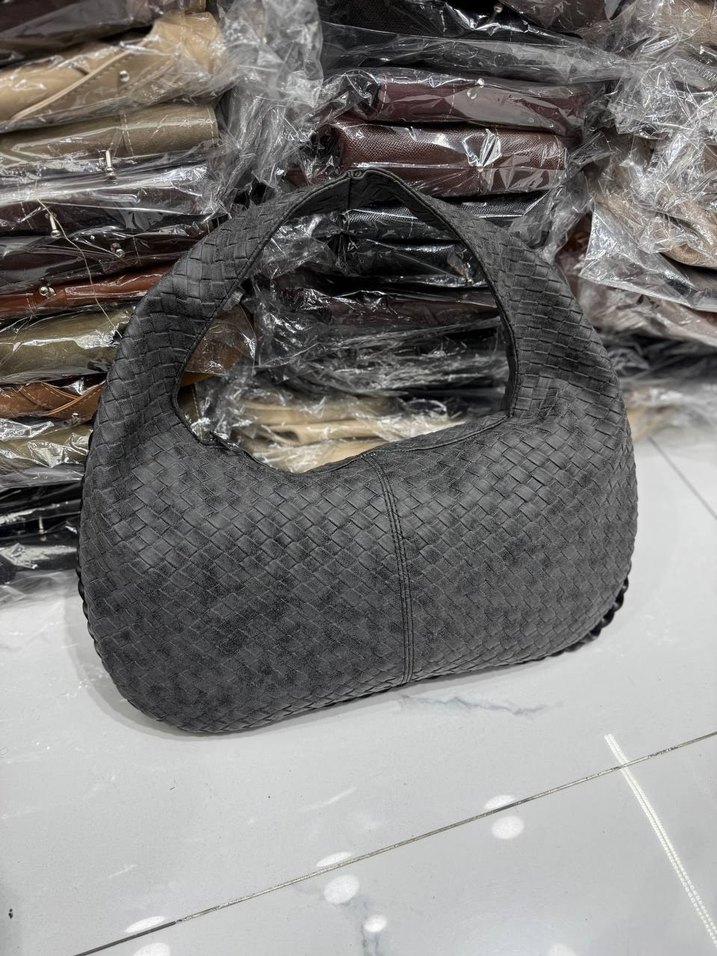 Bohem Örgü Kadın Süet Çanta - Görsel 2