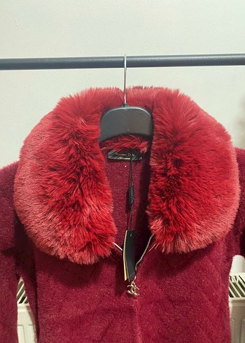 Massimo Dutti Kadın Suni Kürk Detail Hırka - Görsel 2