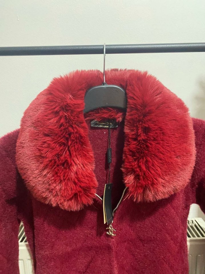 Massimo Dutti Kadın Suni Kürk Detail Hırka - Görsel 2