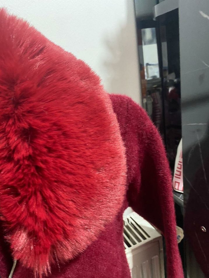 Massimo Dutti Kadın Suni Kürk Detail Hırka - Görsel 5