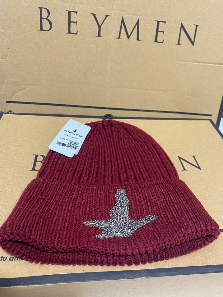 Bordo Örgü Kadın Bere - Beymen Club - Görsel 2