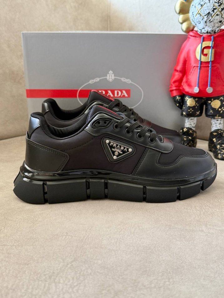 Prada Siyah Kamuflaj Desenli Erkek Spor Ayakkabı - Görsel 5