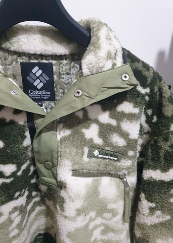 Erkek columbia Desenli Yüksek Yakalı Polar - Görsel 6