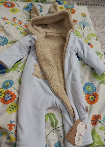 Pamuklu Bebek kışlık Tulumu - Görsel 3