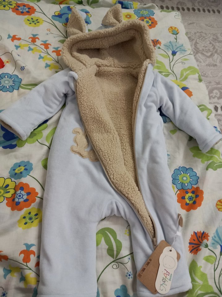 Pamuklu Bebek kışlık Tulumu - Görsel 3