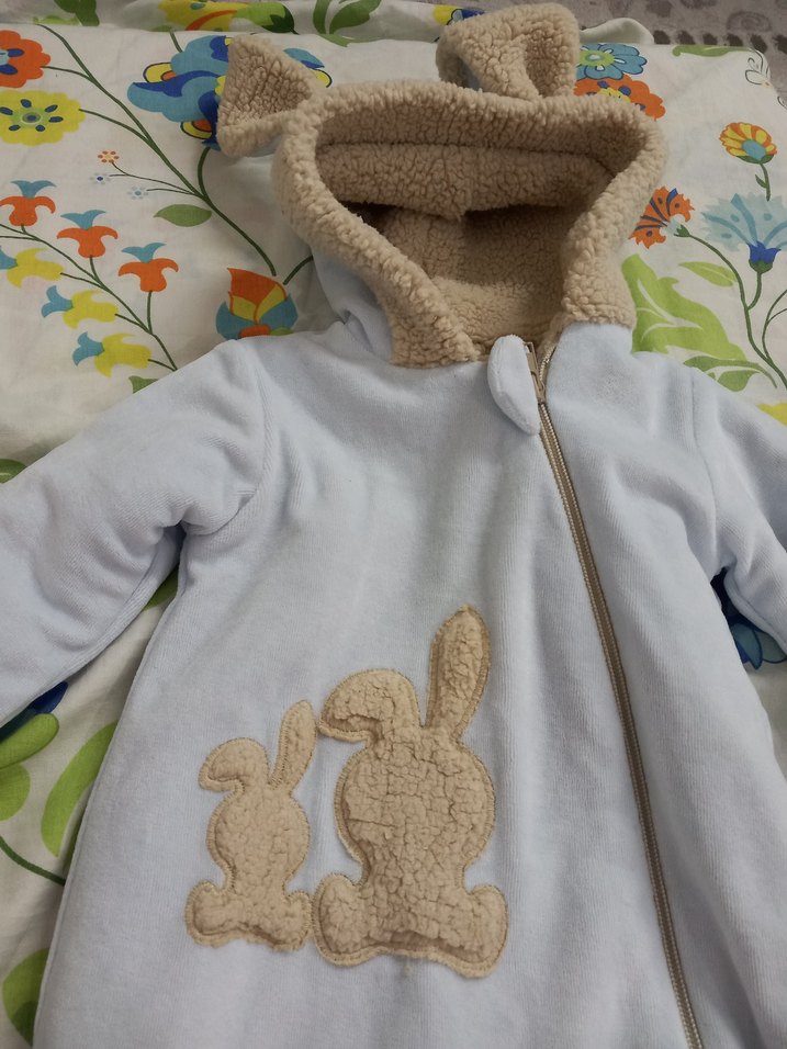 Pamuklu Bebek kışlık Tulumu - Görsel 2