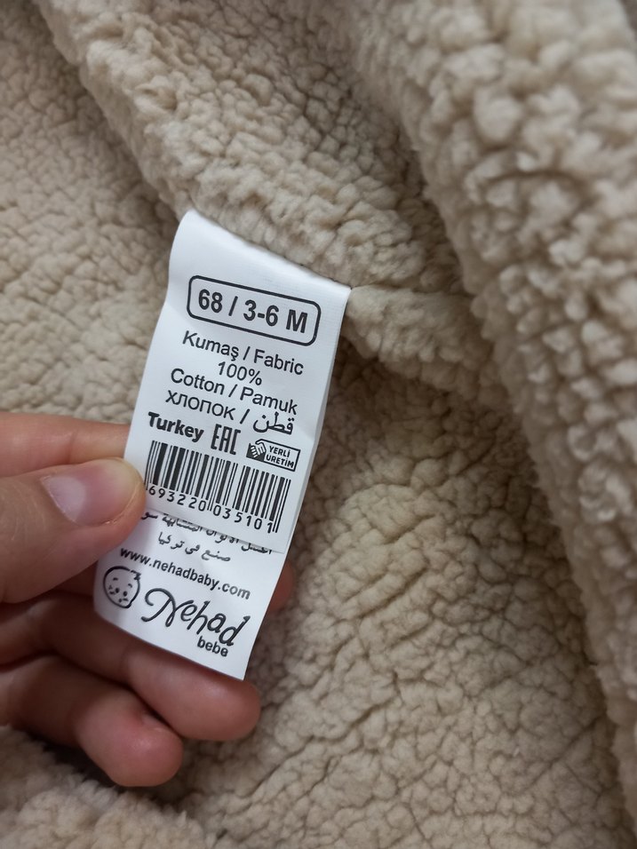 Pamuklu Bebek kışlık Tulumu - Görsel 5