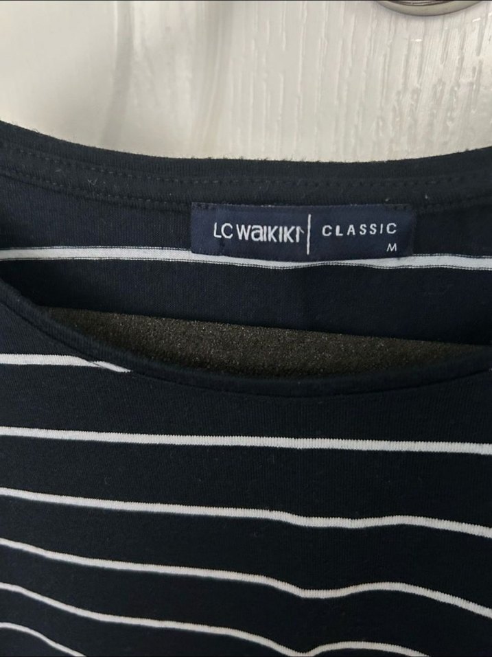 Çizgili Kadın Tişört - Görsel 3