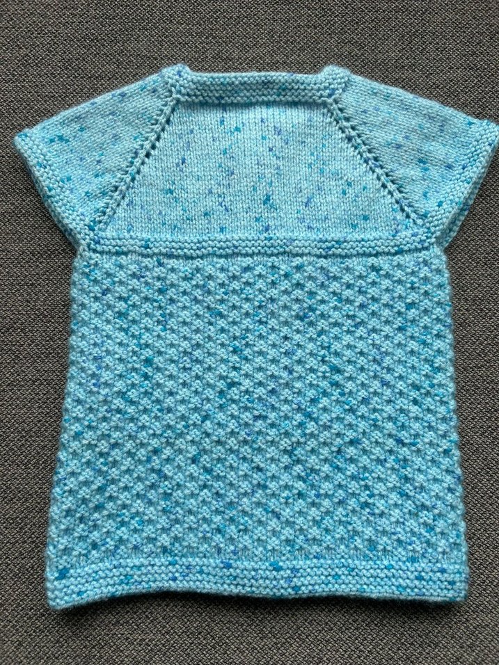 Düğmeli Mavi Bebek Yeleği - Görsel 2