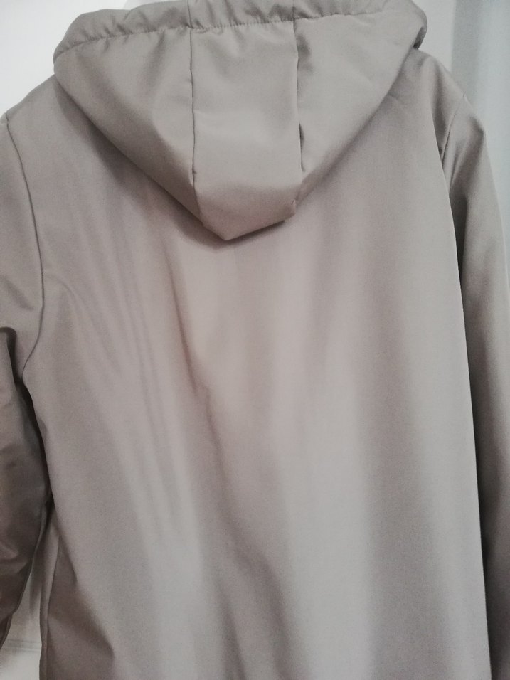 Kadın vizon rengi mont kaban - Görsel 3