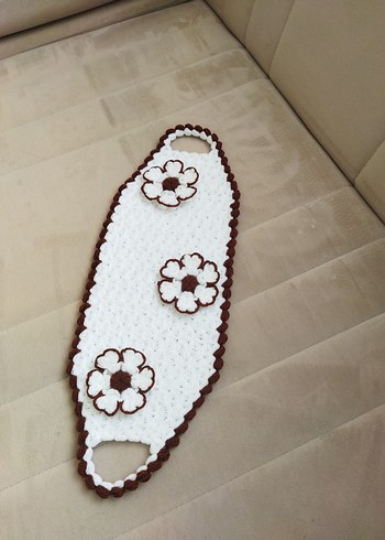 Beyaz El Örgüsü Banyo lifi - Görsel 3