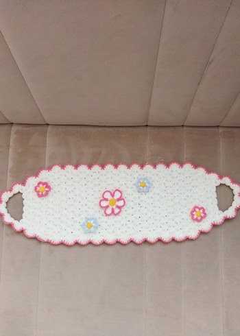 Beyaz Çiçekli Banyo lifi - Görsel 2