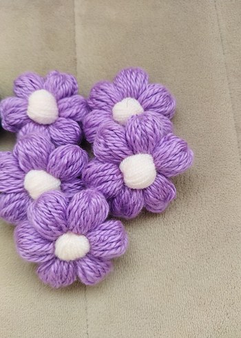 El Yapımı Bohem Renkli papatya Çiçek Süsleri - Görsel 5