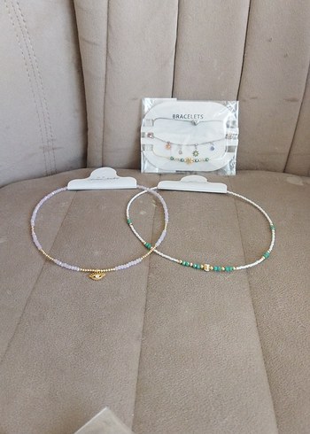 Çok Renkli Boncuklu Bohem Kadın Bileklik Seti ve kolye - Görsel 7
