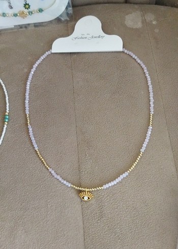 Çok Renkli Boncuklu Bohem Kadın Bileklik Seti ve kolye - Görsel 5