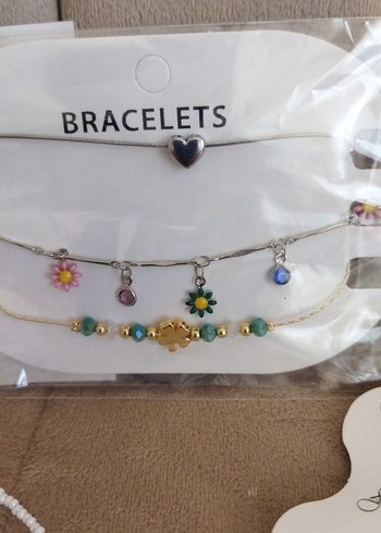 Çok Renkli Boncuklu Bohem Kadın Bileklik Seti ve kolye - Görsel 2
