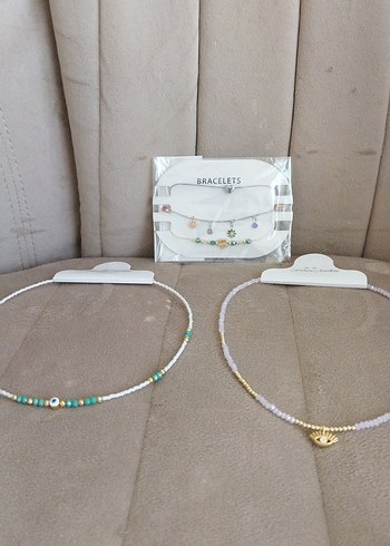 Çok Renkli Boncuklu Bohem Kadın Bileklik Seti ve kolye - Görsel 6
