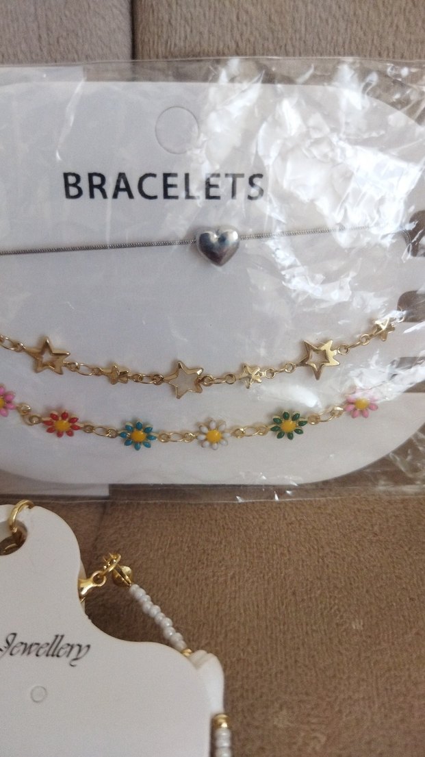 Uzun Beyaz Boncuklu Bohem Kolye seti halhal bileklik kolye - Görsel 3