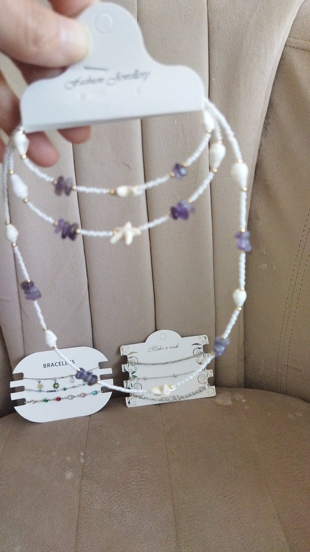 Nakışlı Beyaz Boncuklu Bohem kadın Bileklikleri - Görsel 4