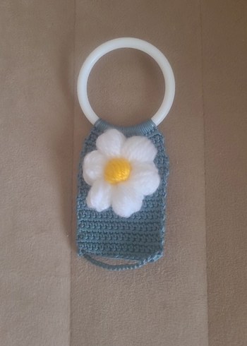 Beyaz Çiçekli havlu askısı - Görsel 2