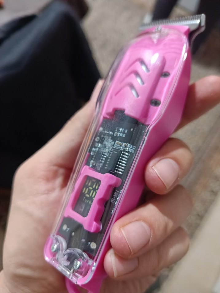 Pembe Renkli Saç Kesme Makinesi - Görsel 4