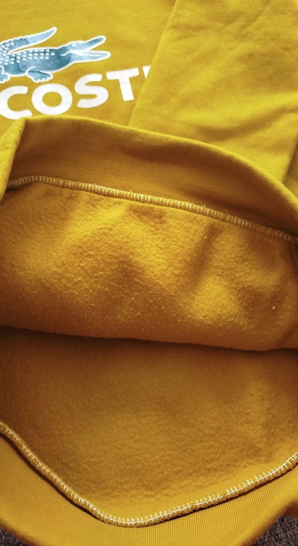 Lacoste Sarı Kapüşonlu Sweatshirt - Görsel 2