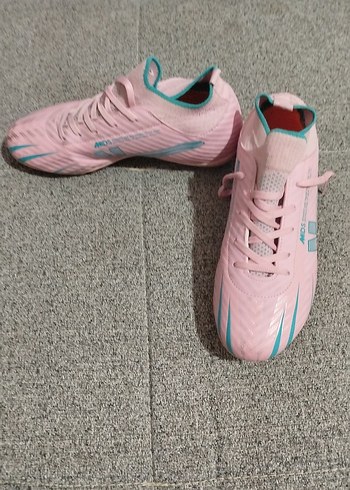Pembe çocukFutbol Ayakkabısı Velcro Kapatma - Görsel 2