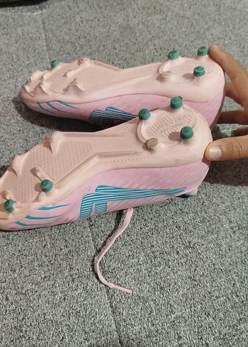 Pembe çocukFutbol Ayakkabısı Velcro Kapatma - Görsel 4