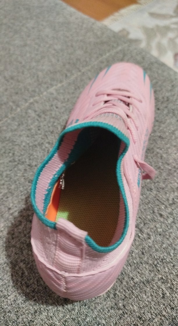 Pembe çocukFutbol Ayakkabısı Velcro Kapatma - Görsel 3