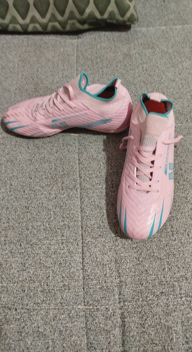 Pembe çocukFutbol Ayakkabısı Velcro Kapatma - Görsel 2