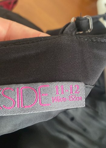 Siyah Straplez Midi Gotik Elbise - Görsel 3