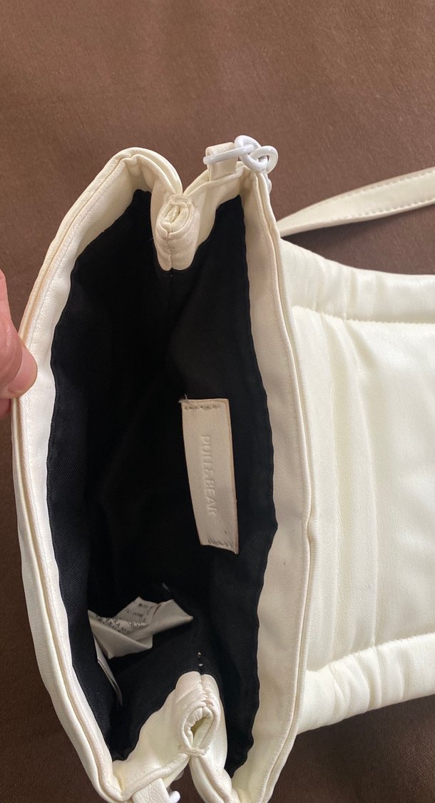 Bej Kadın Deri Midi Şort - Görsel 2