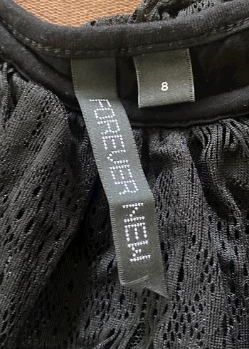 Siyah Kat Kat Fırfırlı Midi Elbise - Görsel 3