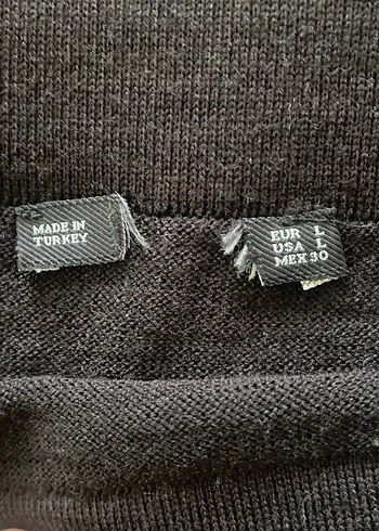 Siyah Drapeli  örme Uzun Etek - Görsel 2